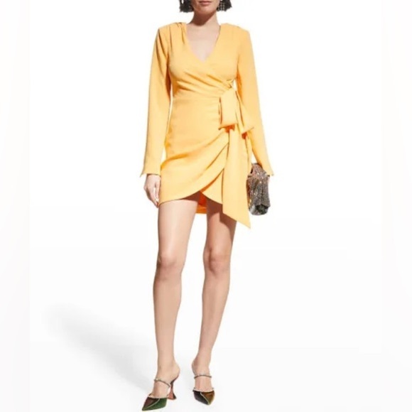 Cinq à Sept Sierra Wrap Mini Dress - Picture 1 of 12